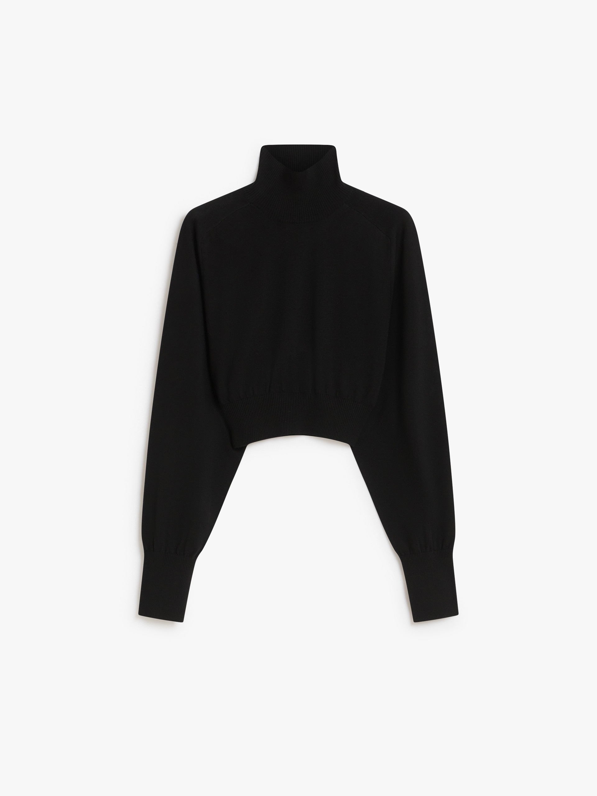 ULULATO Cropped mock polo-neck sweater - 1