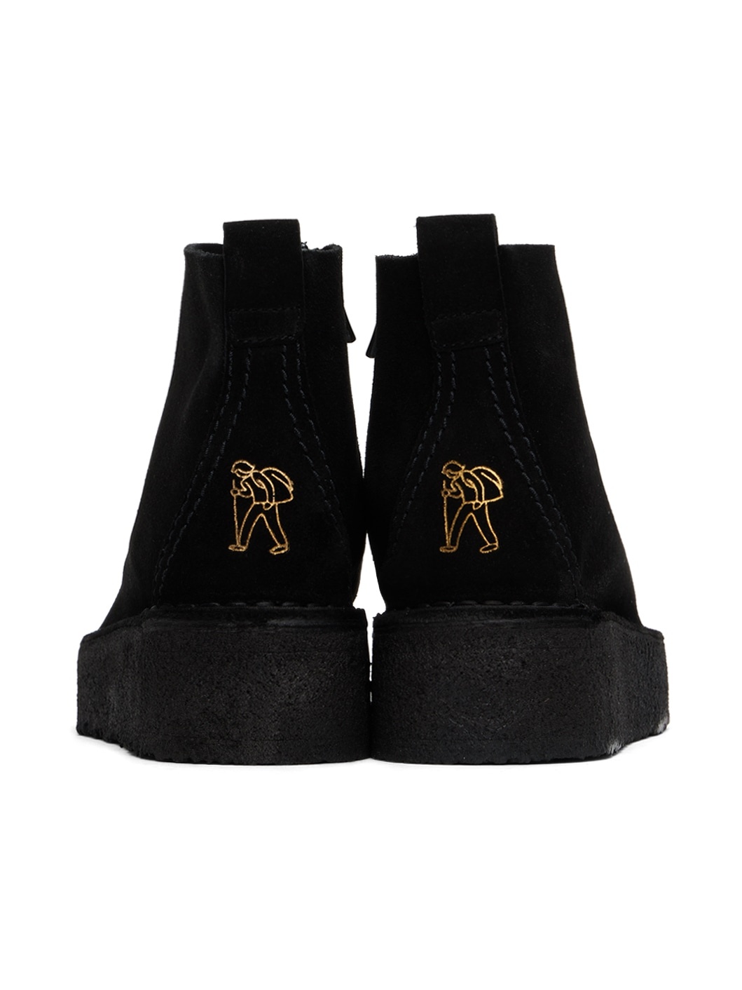 Black Trek Wedge Boots - 2