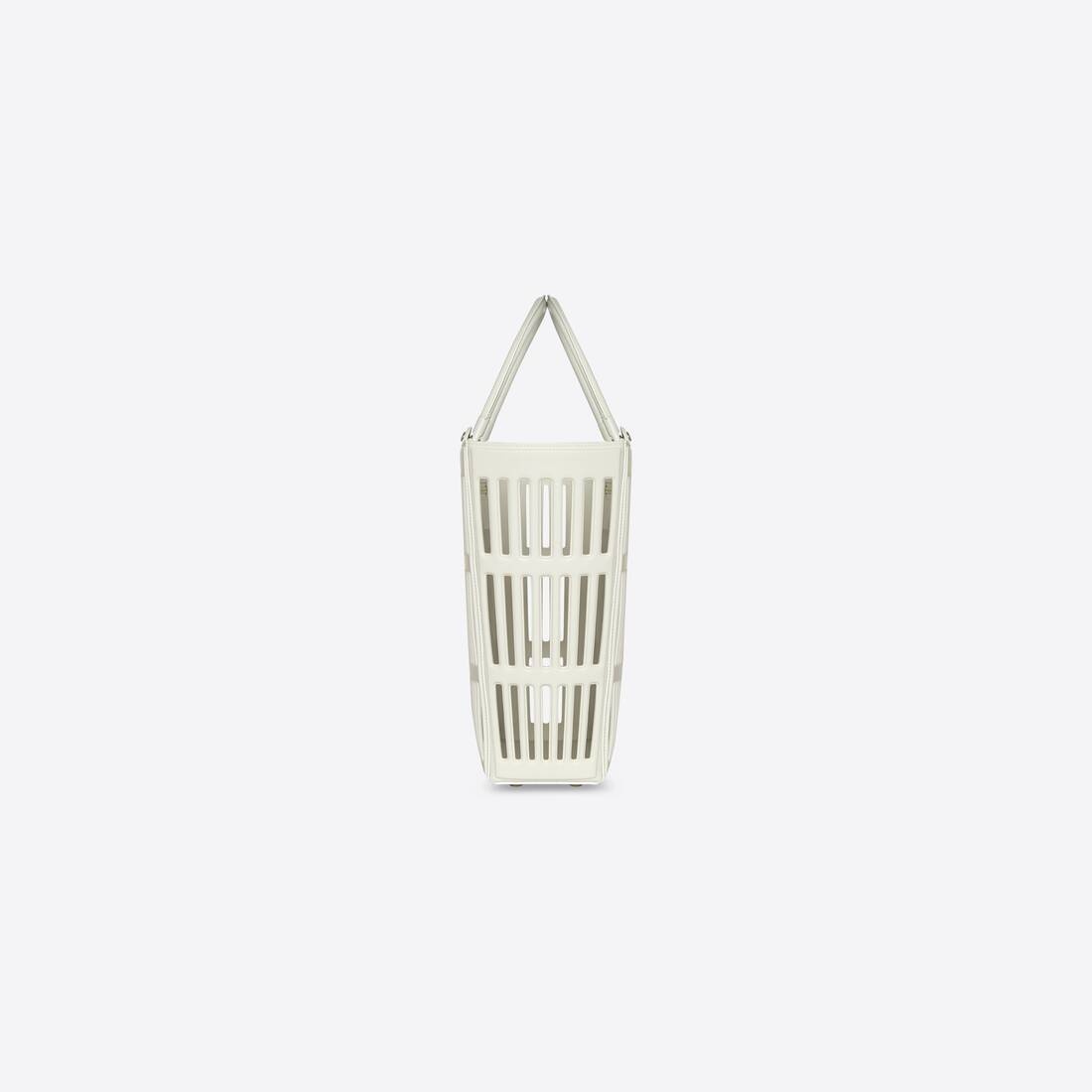 Mag Large Basket Bag in White - 4