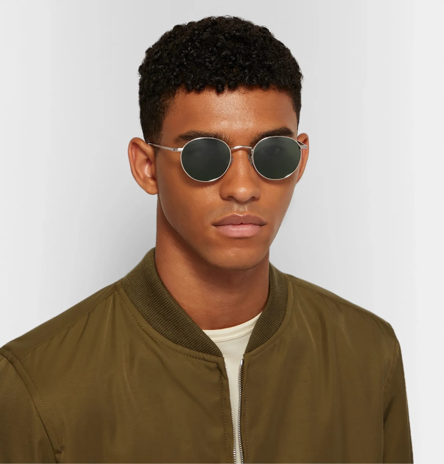 Dov Round-Frame Gold-Tone Sunglasses - 2