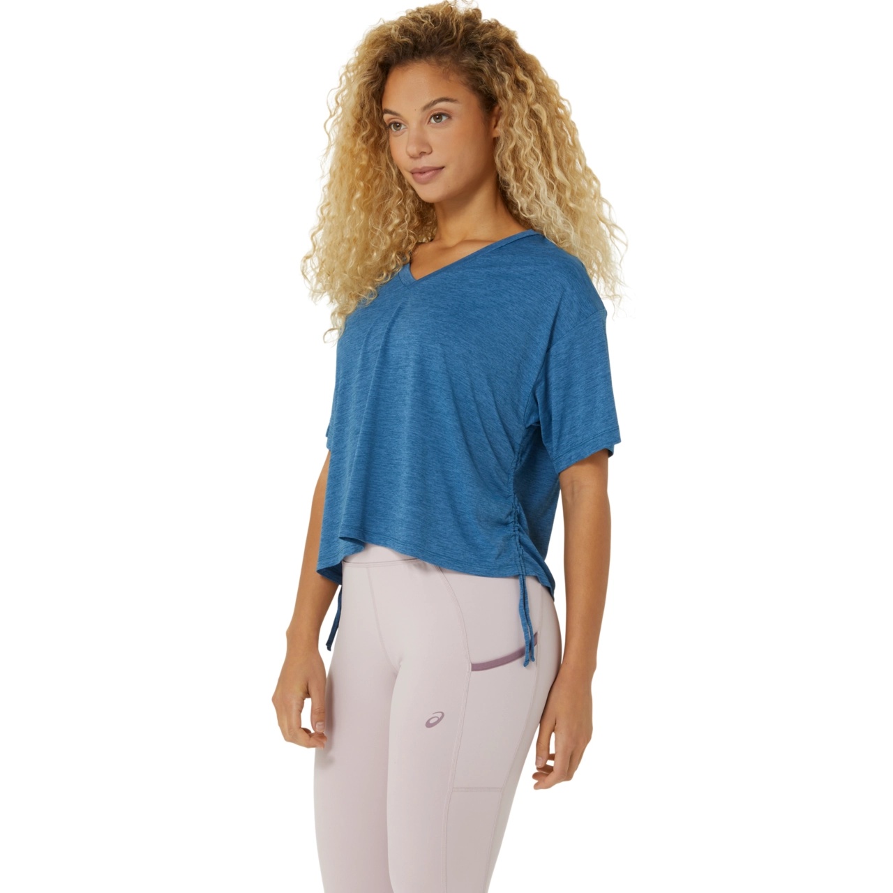 NAGINO FLEX HEATHER SHORT SLEEVE TOP - 3
