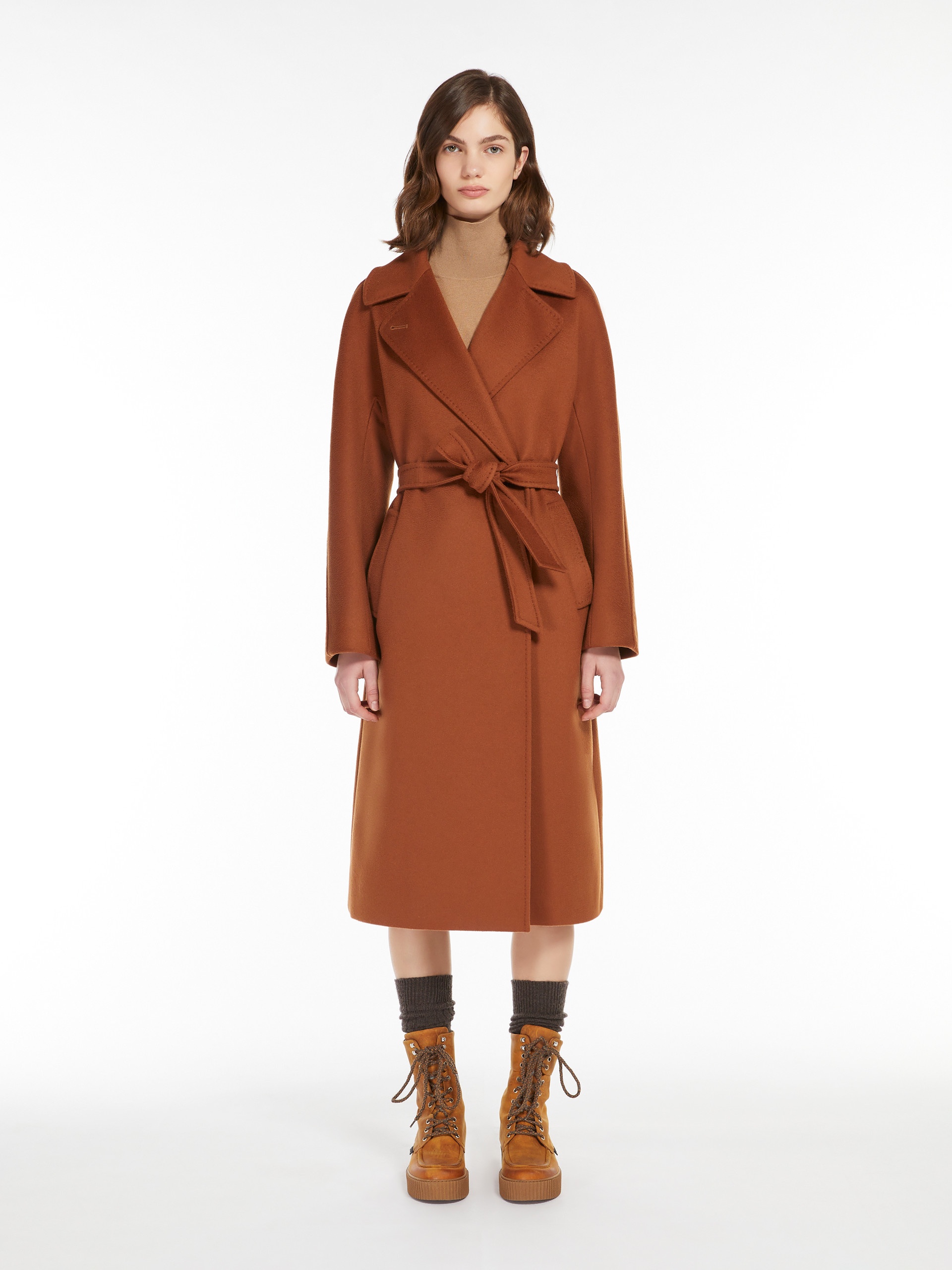 RESINA Belted wool coat - 2