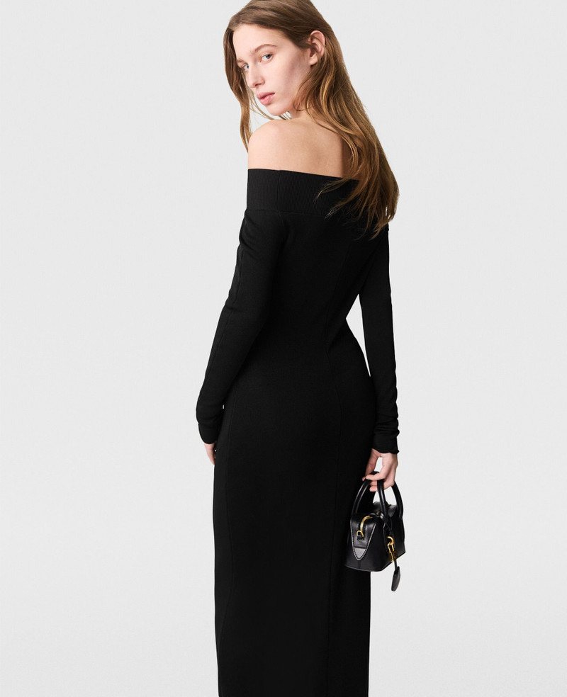 Sheer Long-Sleeve Mesh Maxi Dress 5
