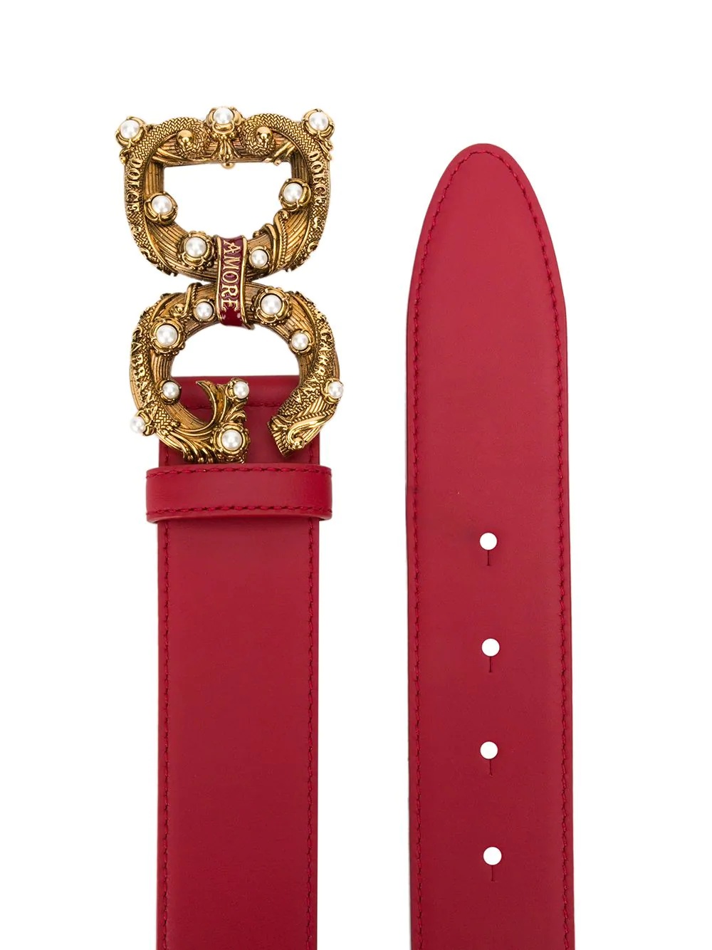 DG Amore logo buckle belt - 2