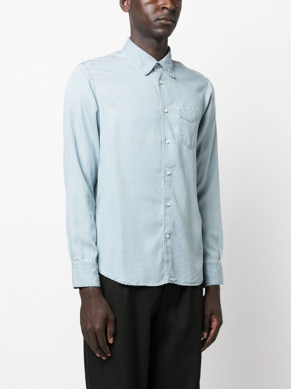 button-up lyocell shirt - 3