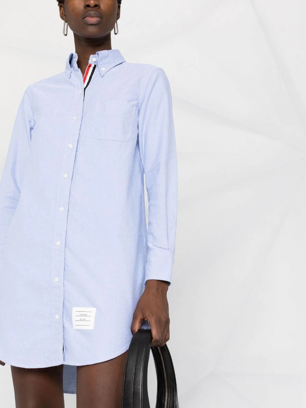 RWB trim shirt dress - 5