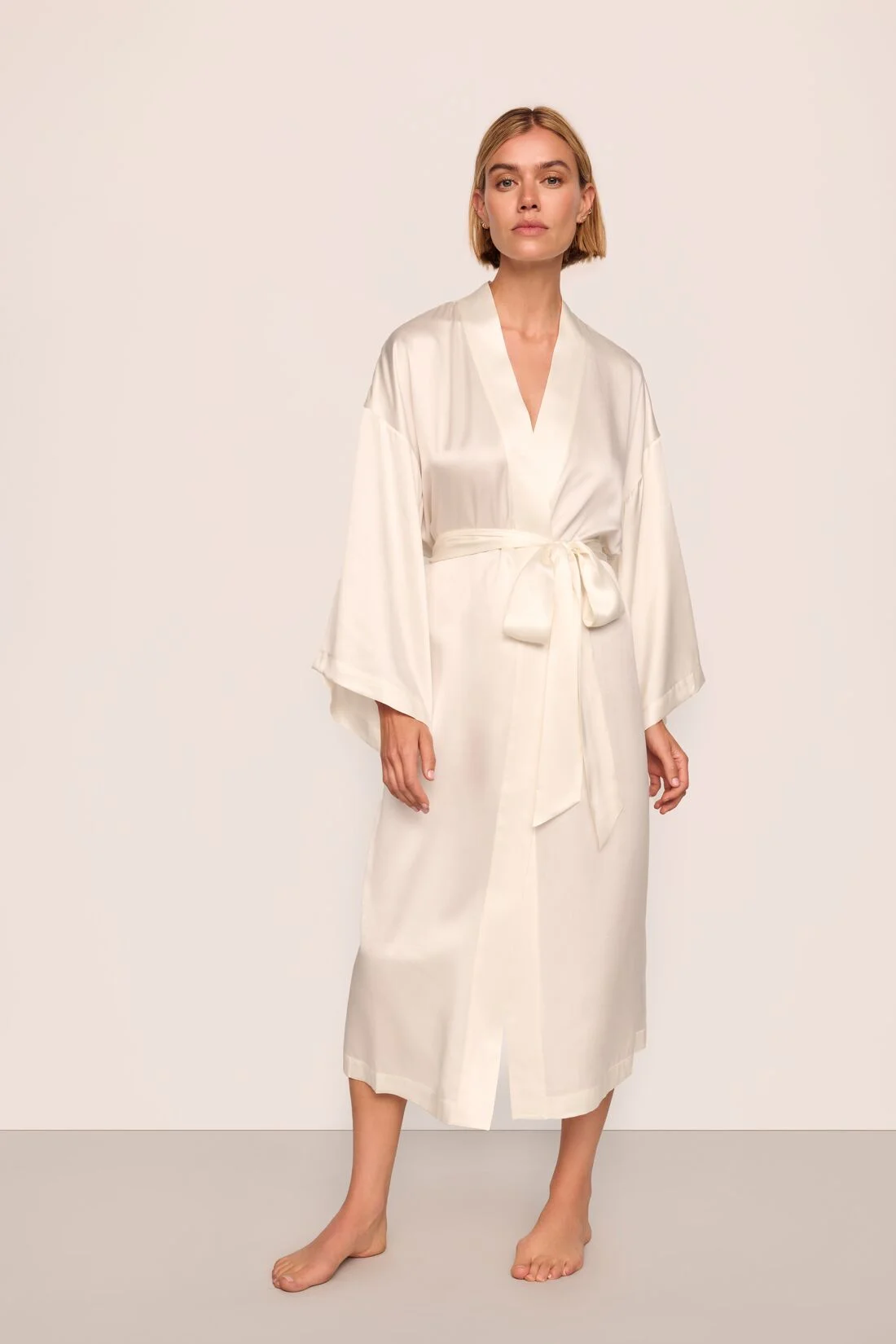 Inez Washable Silk Robe - 1