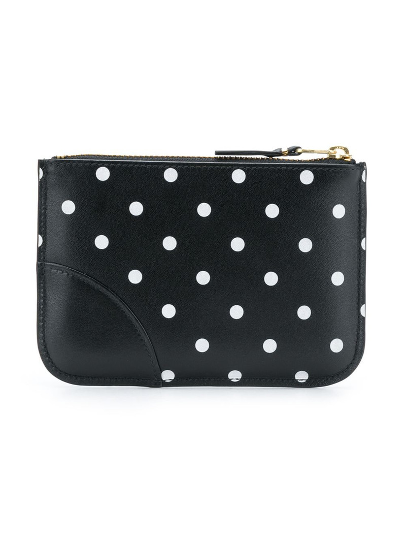 Comme Des Garçons SA8100PD WALLET - PRINTED POLKA DOTS BLACK outlook