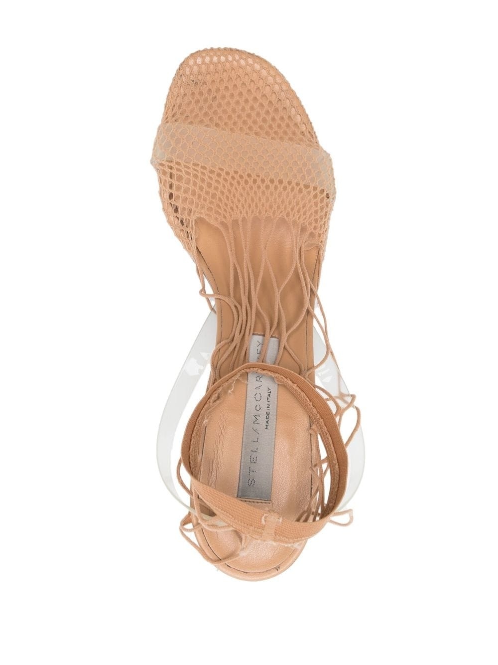 120mm fishnet heeled sandals - 4