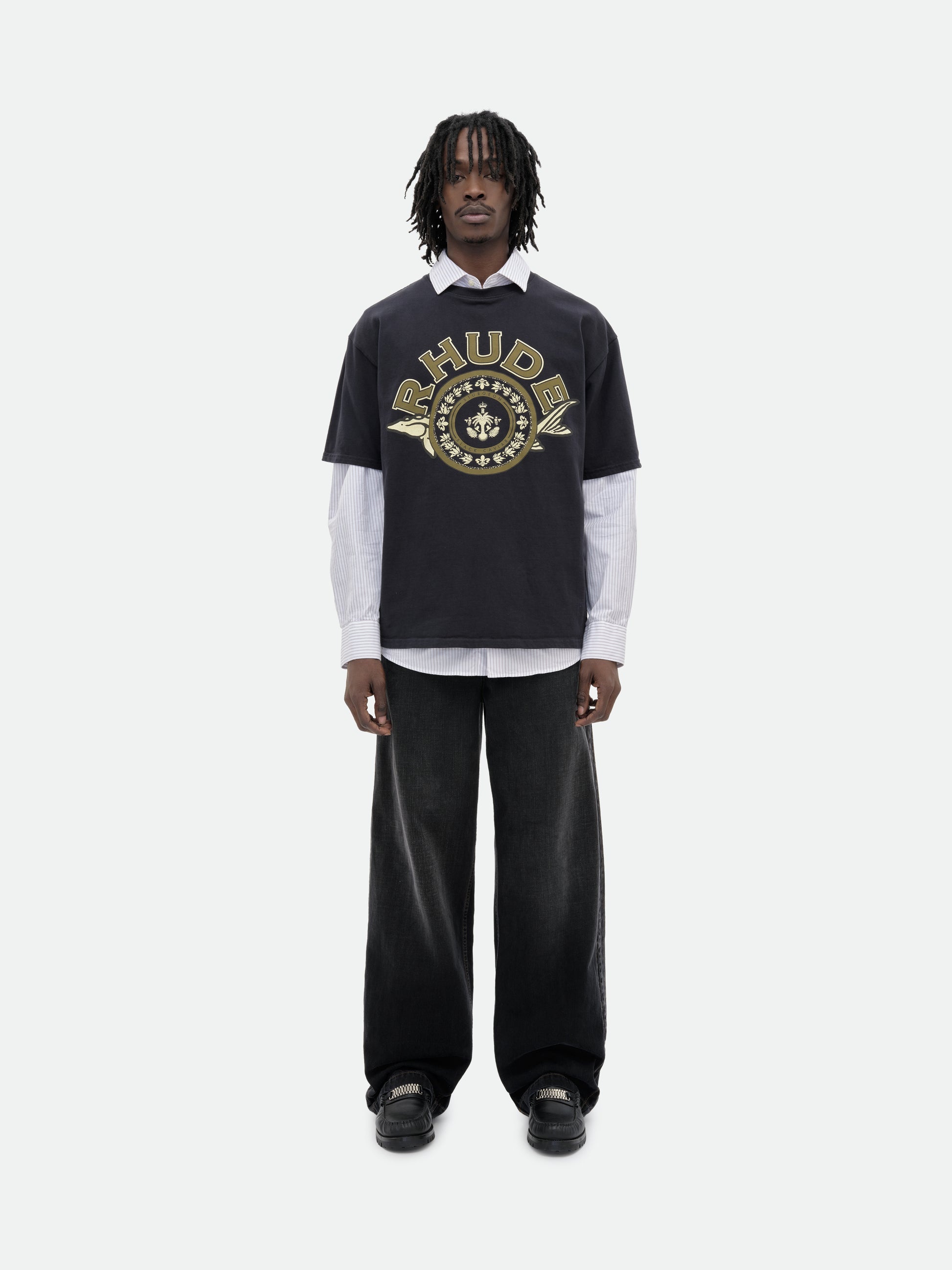 RHUDE BLACK CAVIAR TEE - 2