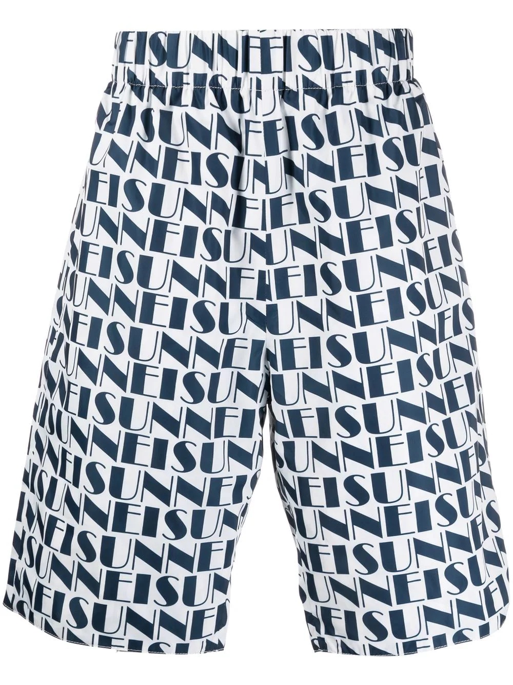 logo-print reversible shorts - 1