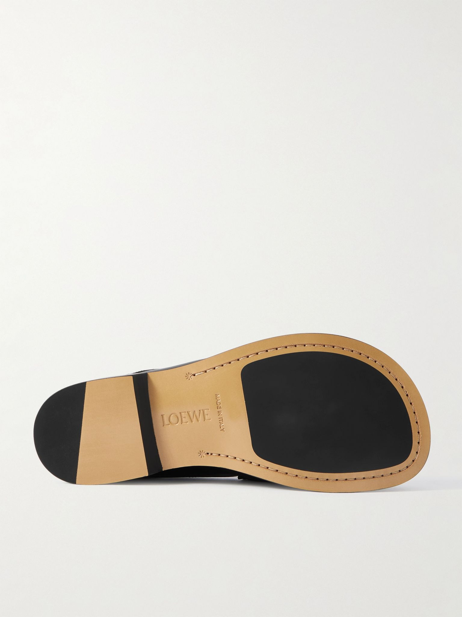 Campo Collapsible-Heel Leather Penny Loafers Black - 3