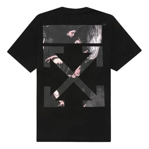 Off-White Caravaggio Arrow T-Shirt 'Black' OMAA038S201850041088 - 1