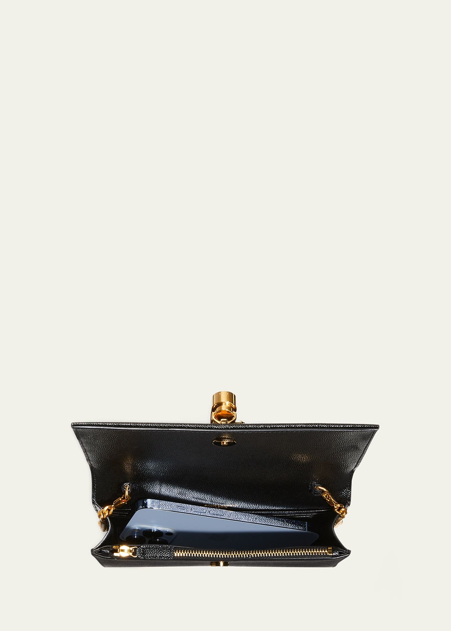 Kate XS YSL Monogram Grain de Poudre Wallet on Chain - 5