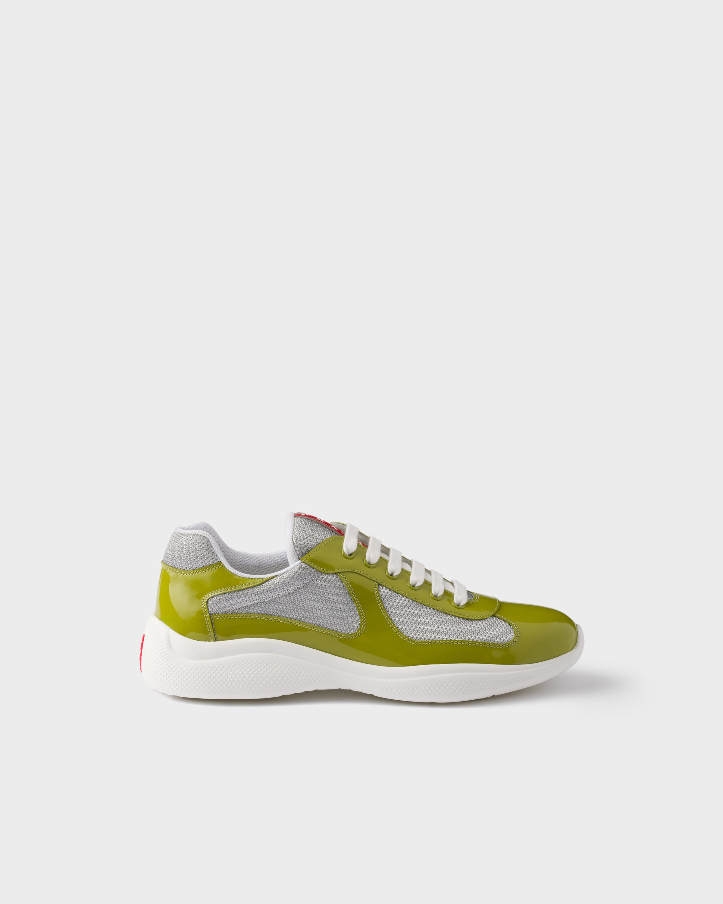 Patent leather and technical fabric Prada America's Cup sneakers - 2