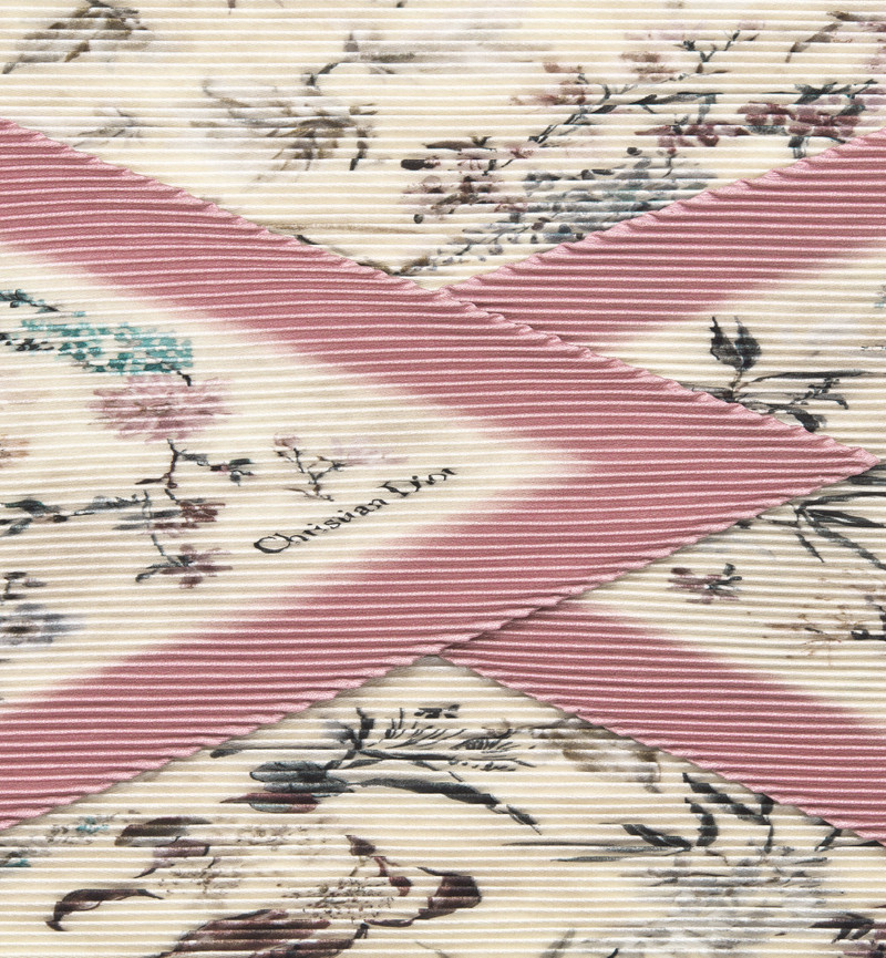 Dior Millefiori Pleated 90 Square Scarf outlook