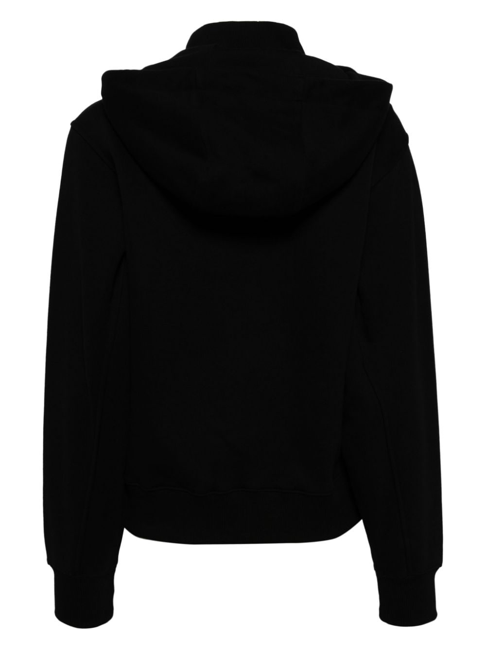 flocked artwork hoodie - 2