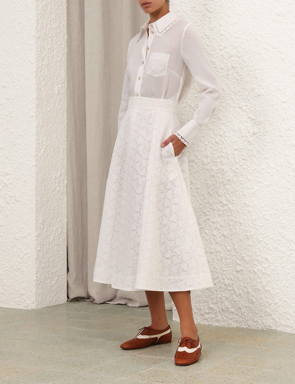 CRUSH RAMIE EMBROIDERED SHIRT - 3