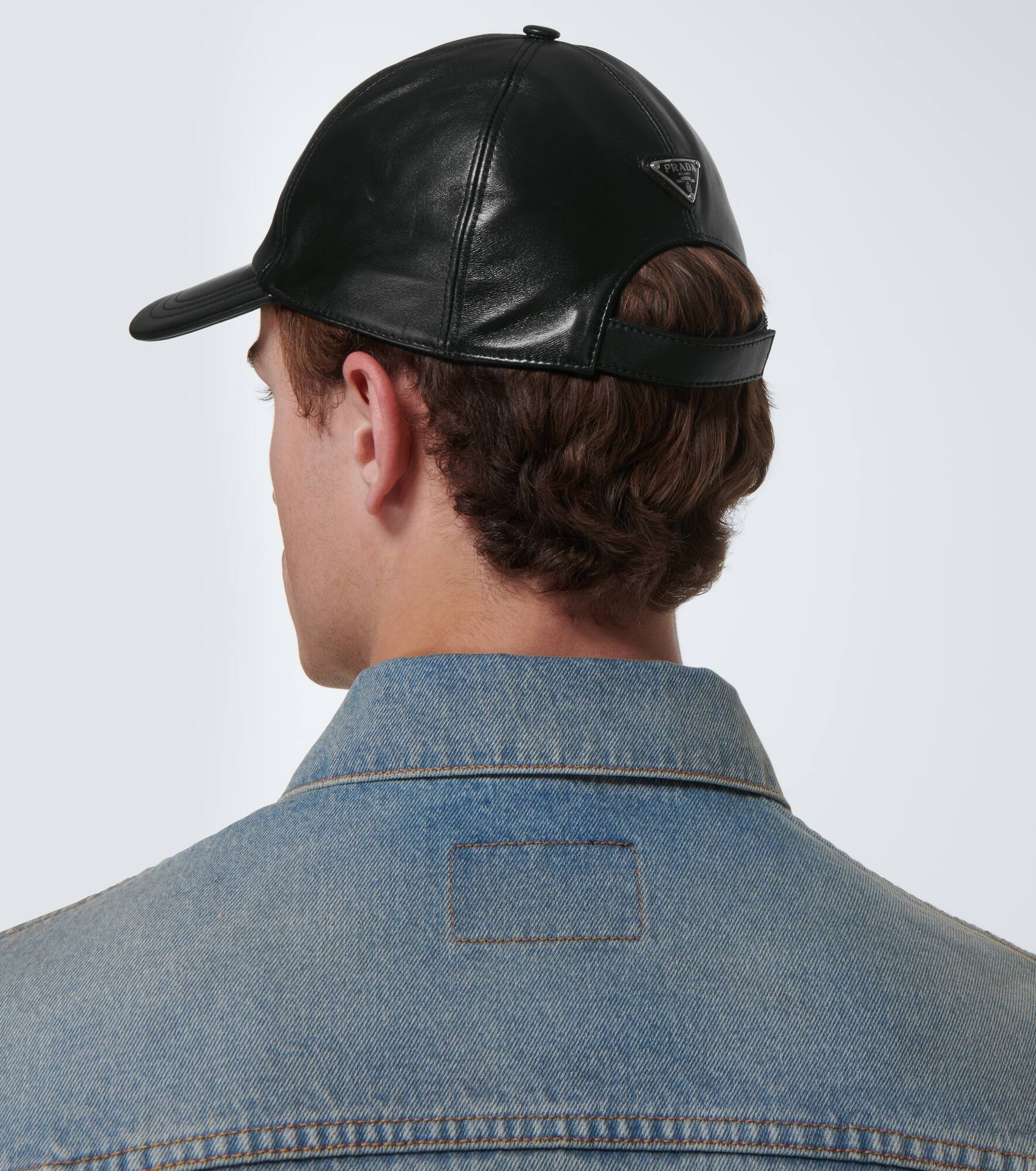 Leather baseball cap - 3