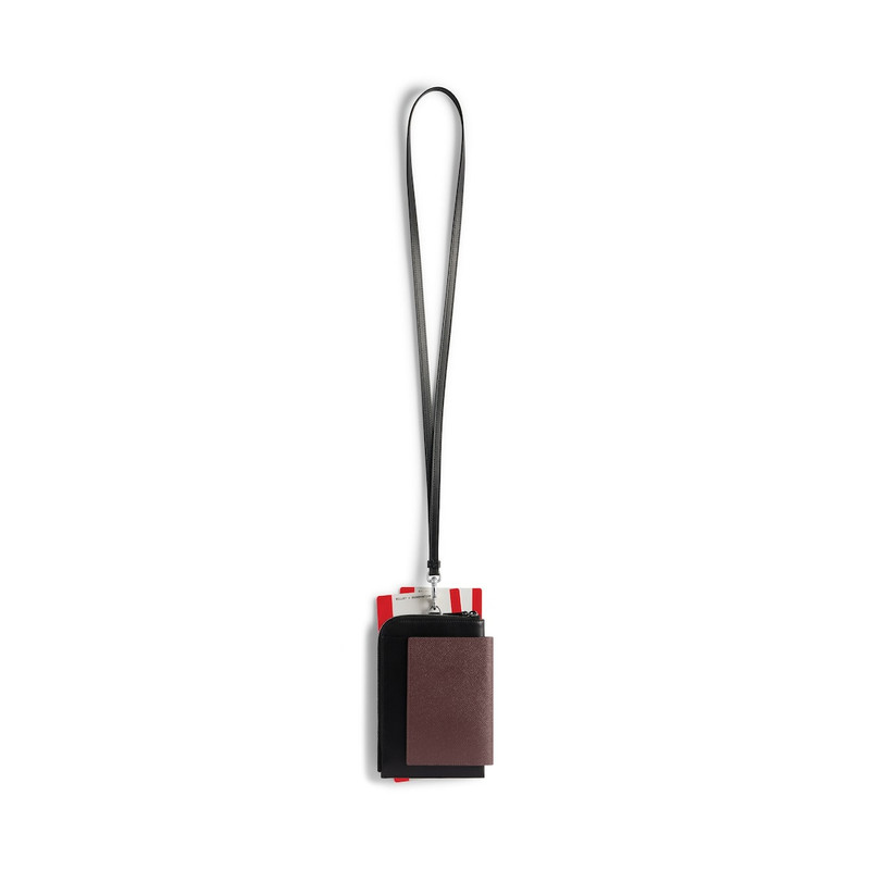 BALENCIAGA Men's Passport Phone Holder in Burgundy outlook