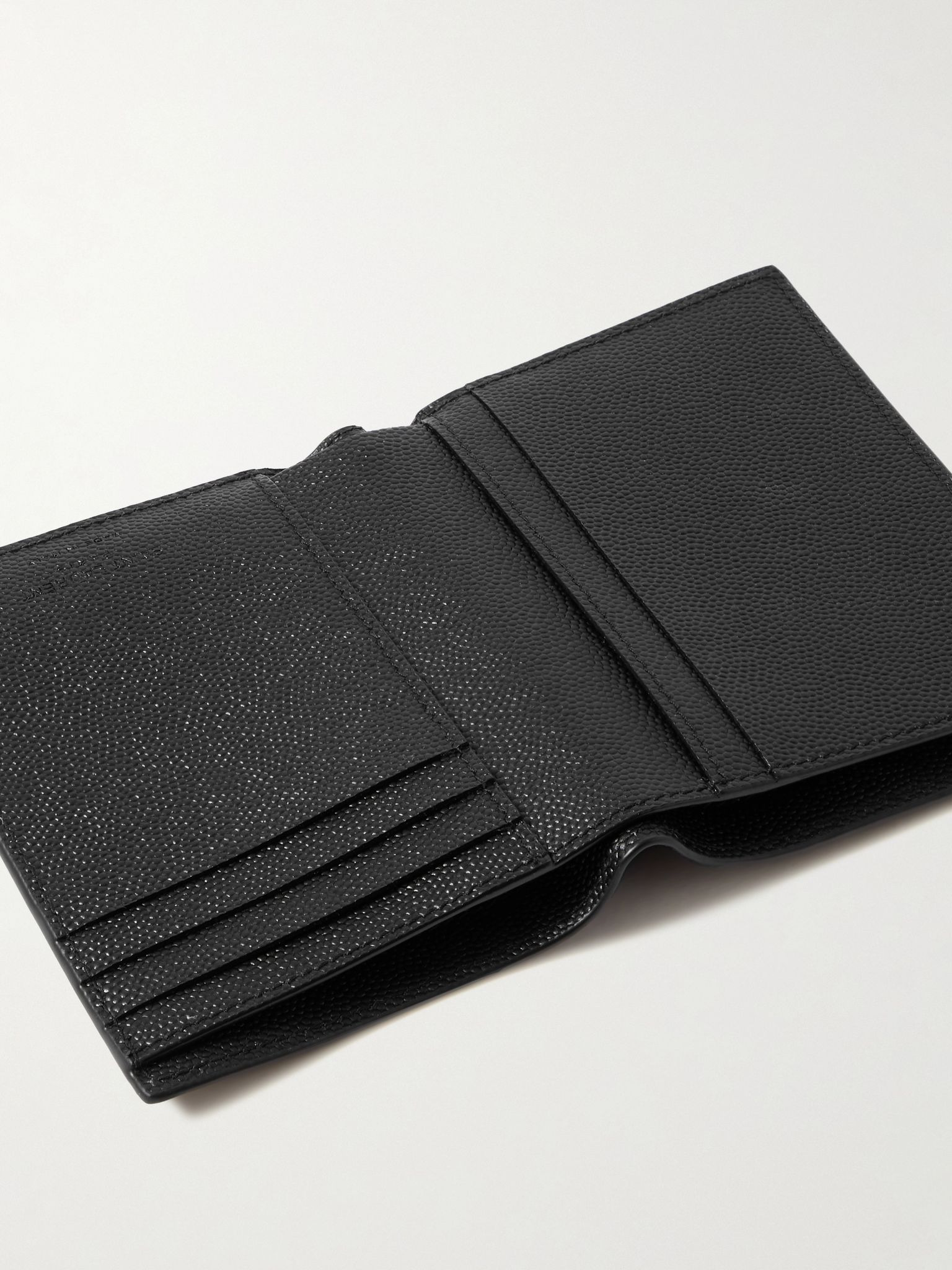 Logo-Debossed Full-Grain Leather Billfold Wallet Black - 4