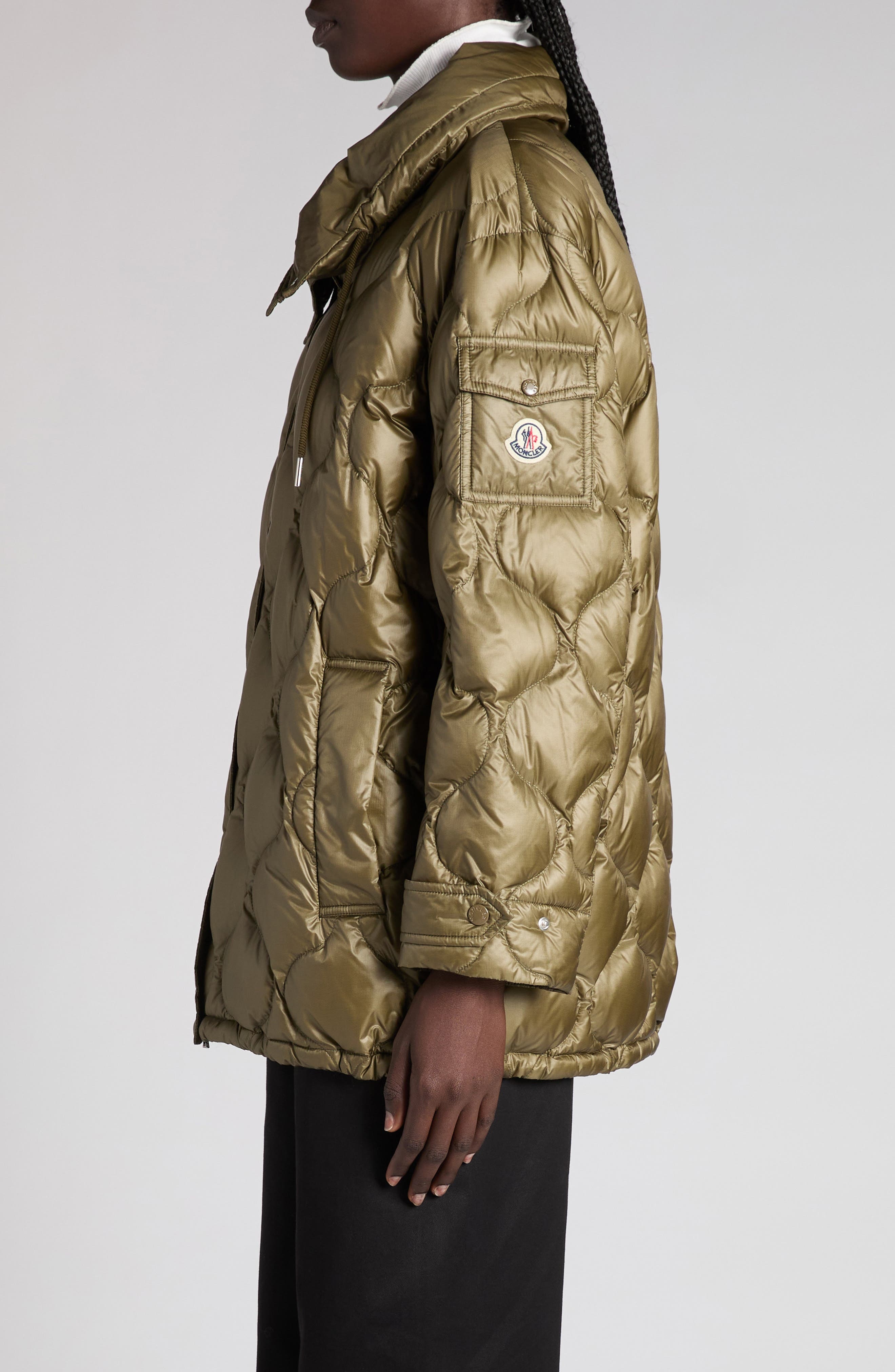 Moncler Lombi Onion Quilted Down Jacket in Olive Green at Nordstrom - 3