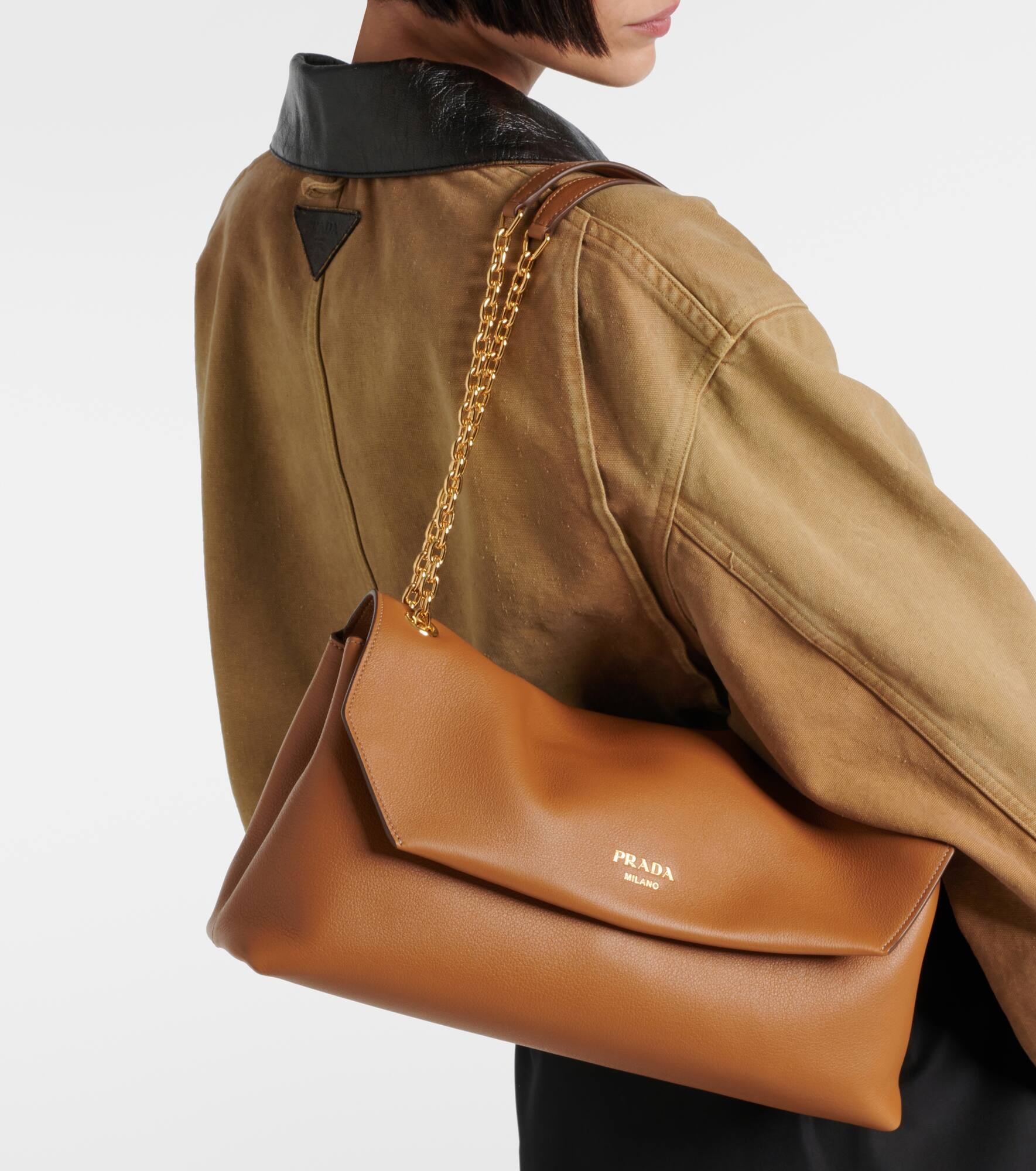 Medium leather shoulder bag - 2