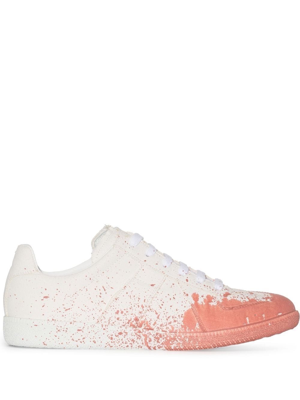 paint-splash low-top sneakers - 1