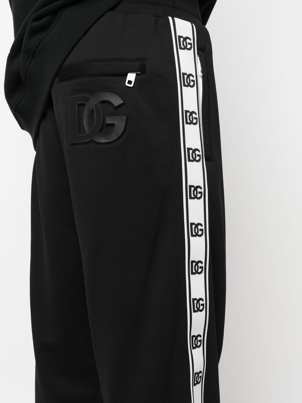 logo-tape track pants - 5