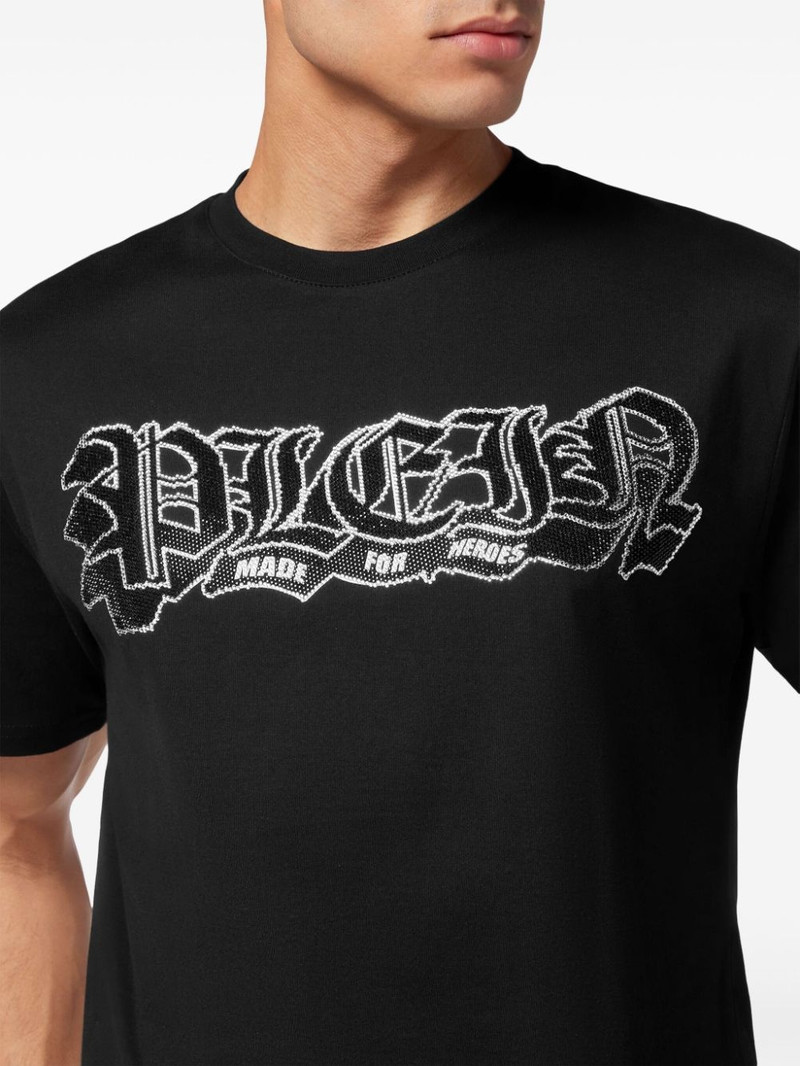 logo-embellished cotton T-shirt 5