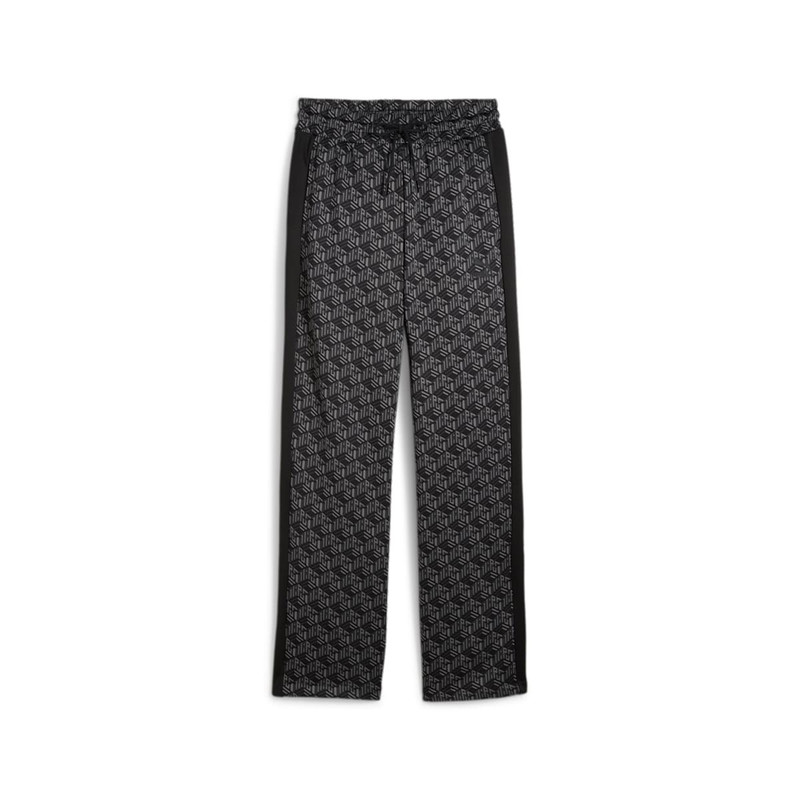(WMNS) PUMA T7 Straight Track Pants 'Grey Monogram' 625599-01 1