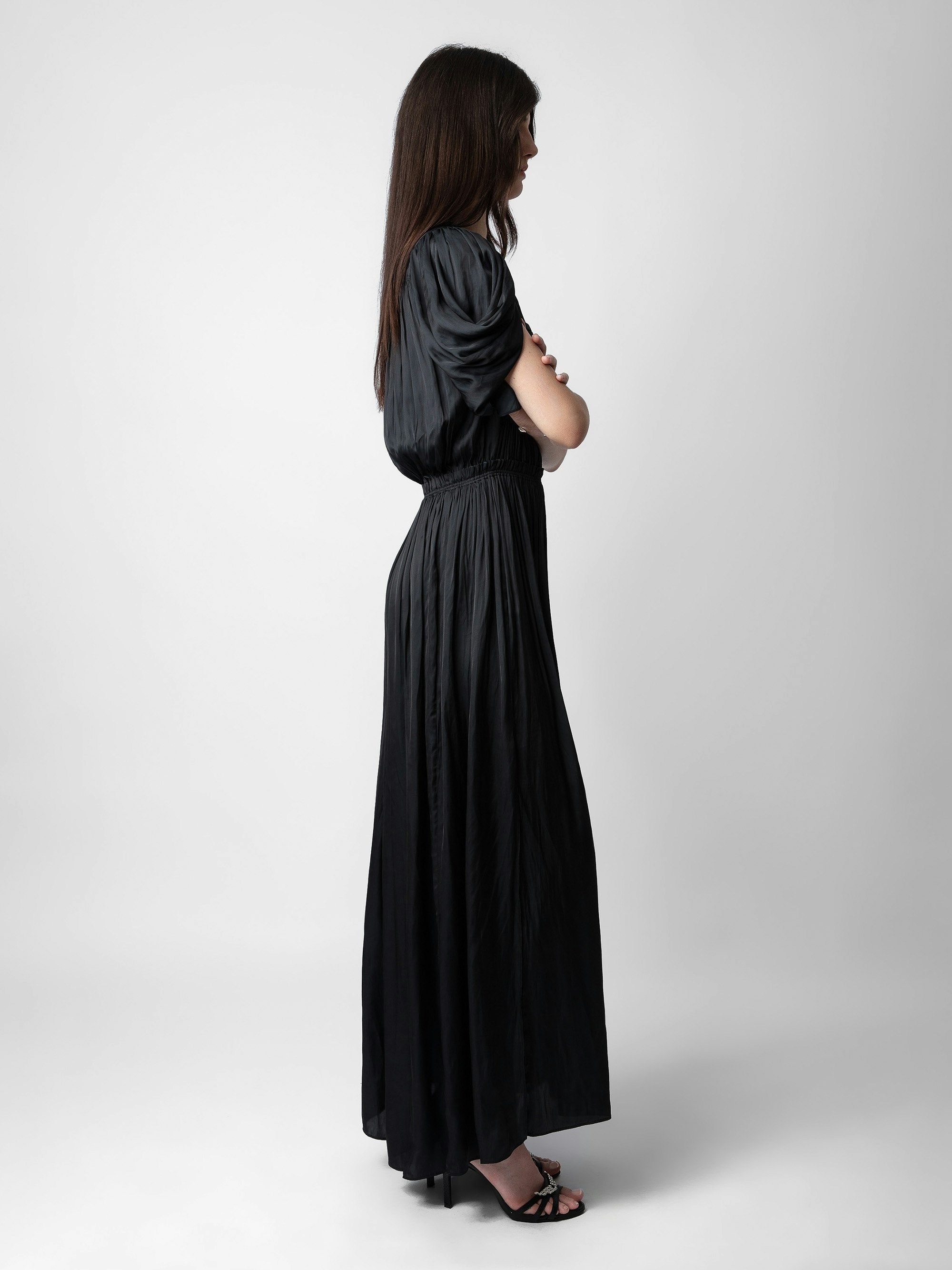 Reina Satin Dress - 4