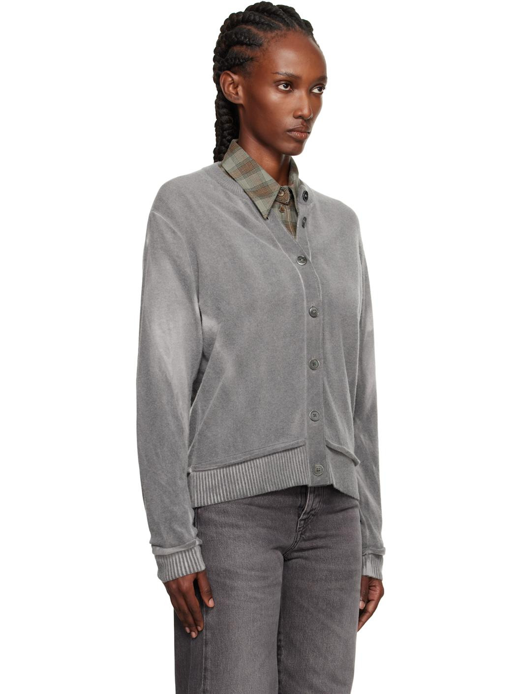 Gray Dual Cardigan - 2