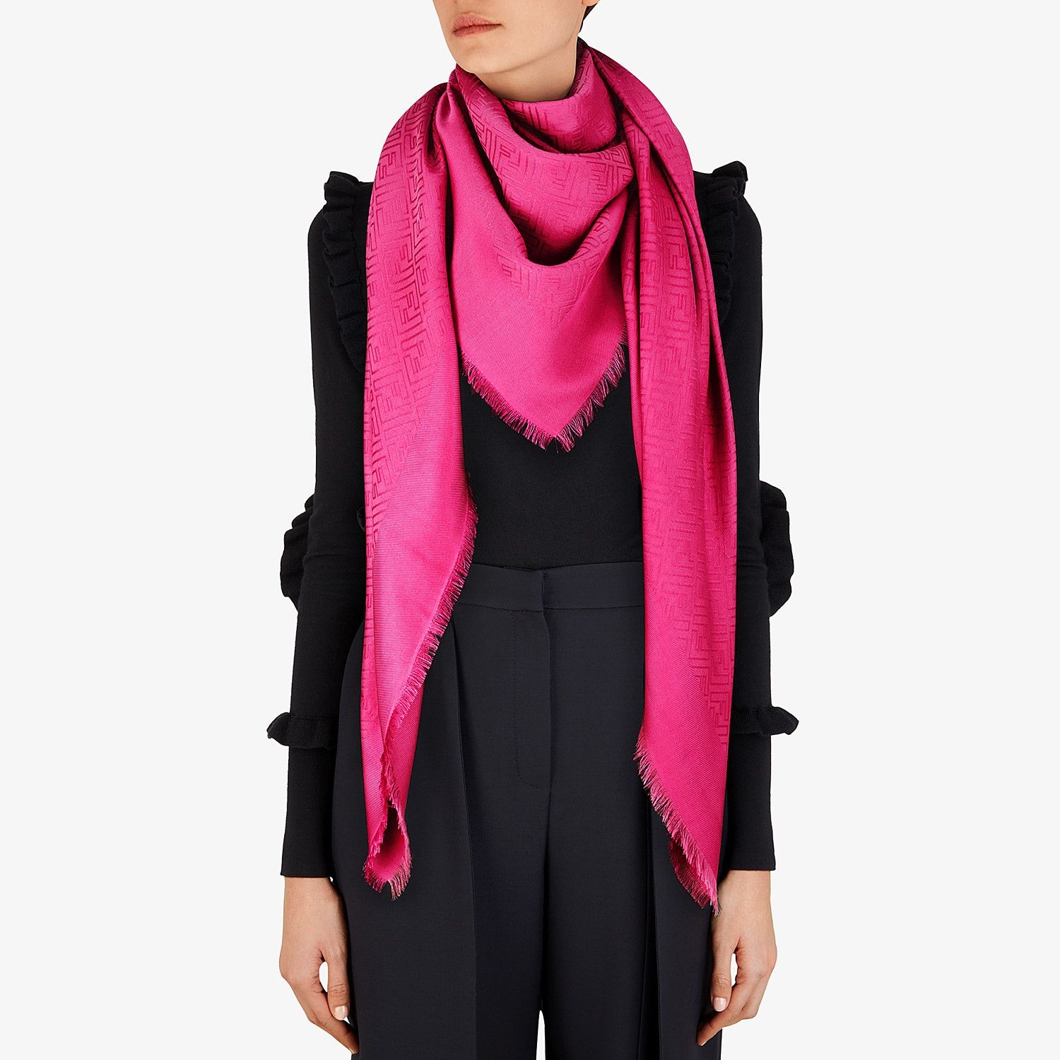 wool and fuchsia silk - 3