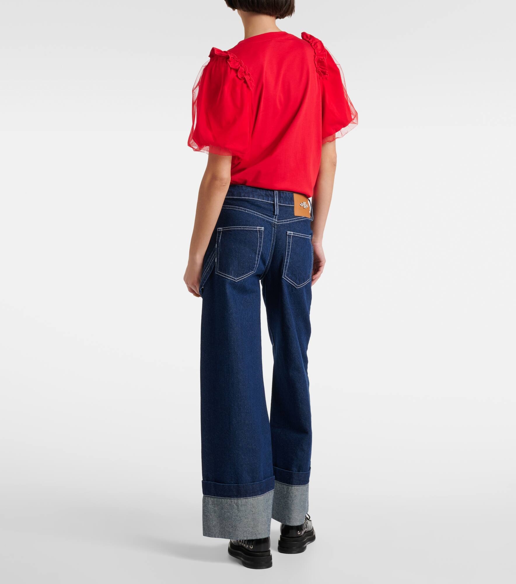 Crystal-embellished straight jeans - 3
