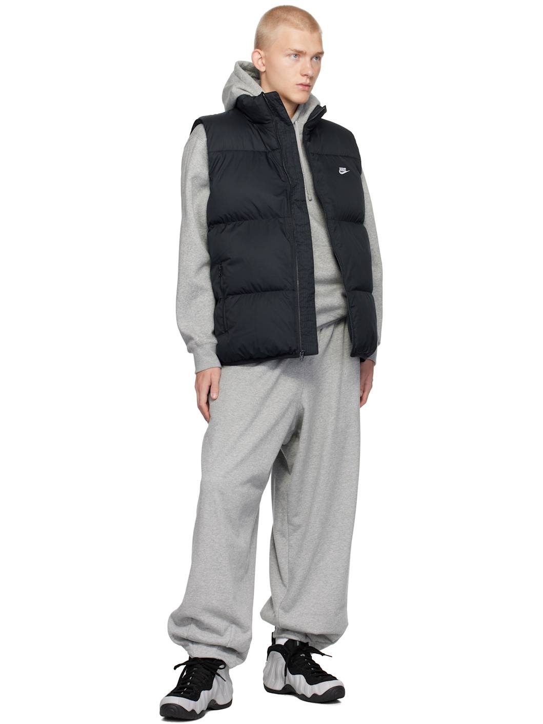 Nike Black Sportswear Club PrimaLoft® Puffer Vest | REVERSIBLE