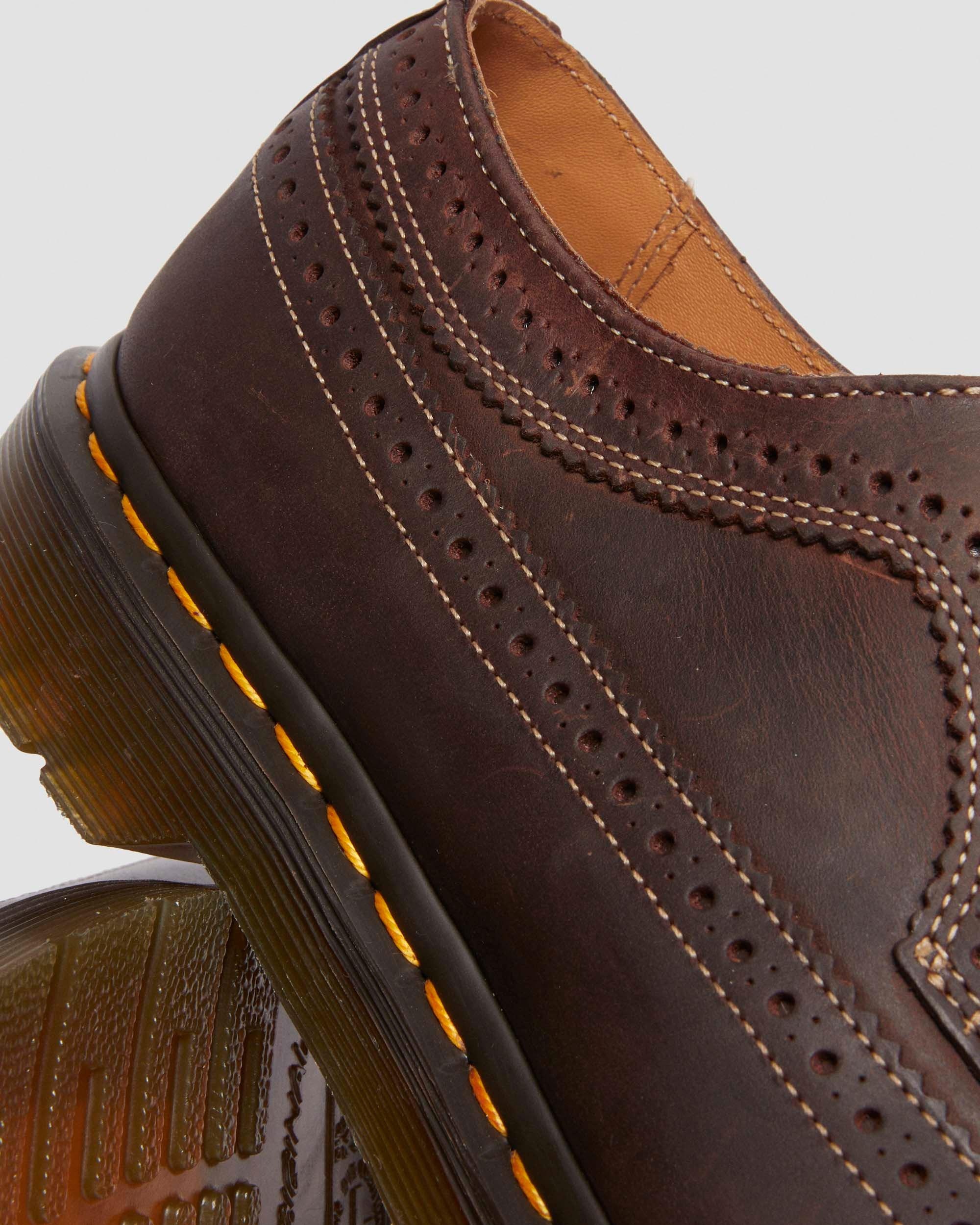3989 Crazy Horse Leather Brogue Shoes - 4