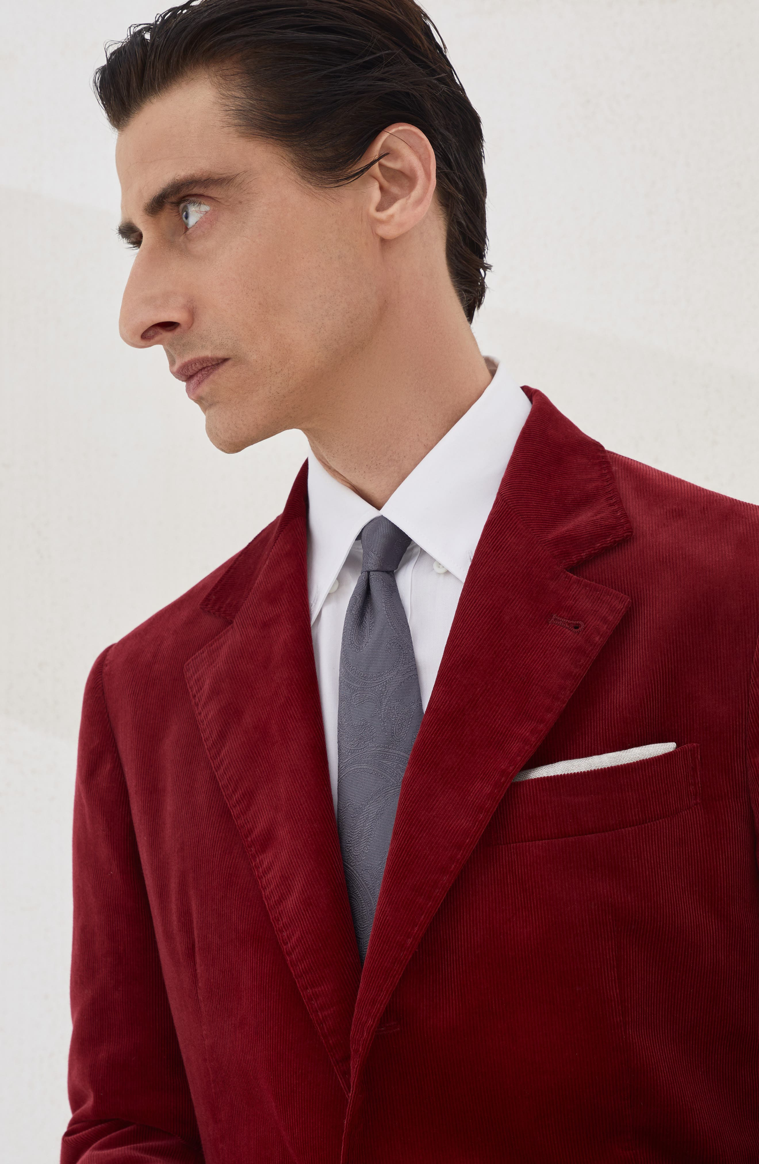 Brunello Cucinelli Velvet blazer in Purple-Red at Nordstrom - 4