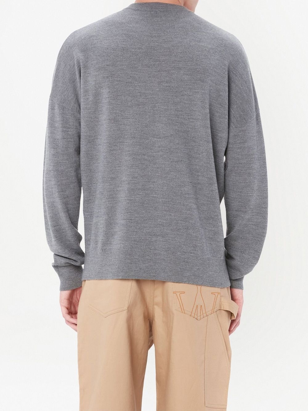 logo-intarsia merino-wool jumper - 5
