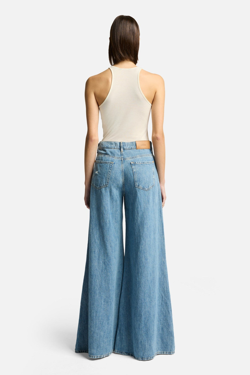 Indigo Linen Willow Palazzo Wide Leg in Arizona 5