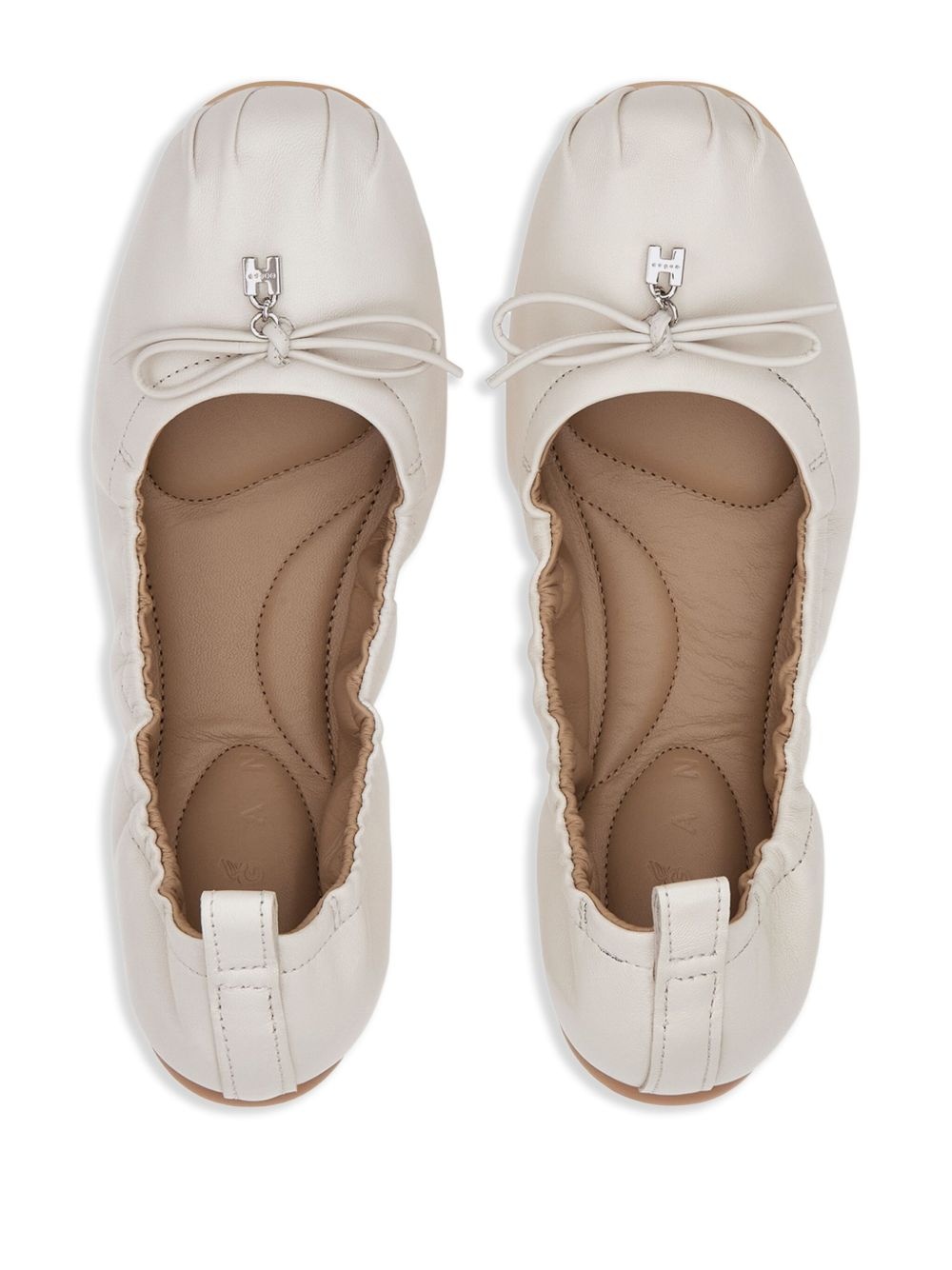 leather ballerina shoes - 4