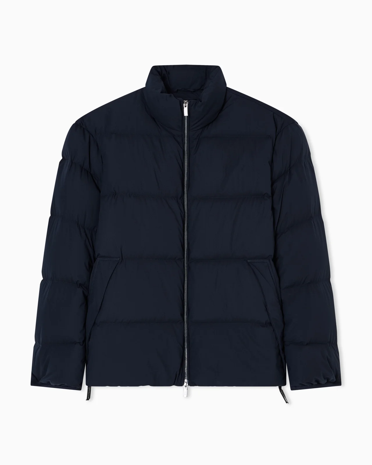 Quilted nylon, full-zip puffer jacket - 1