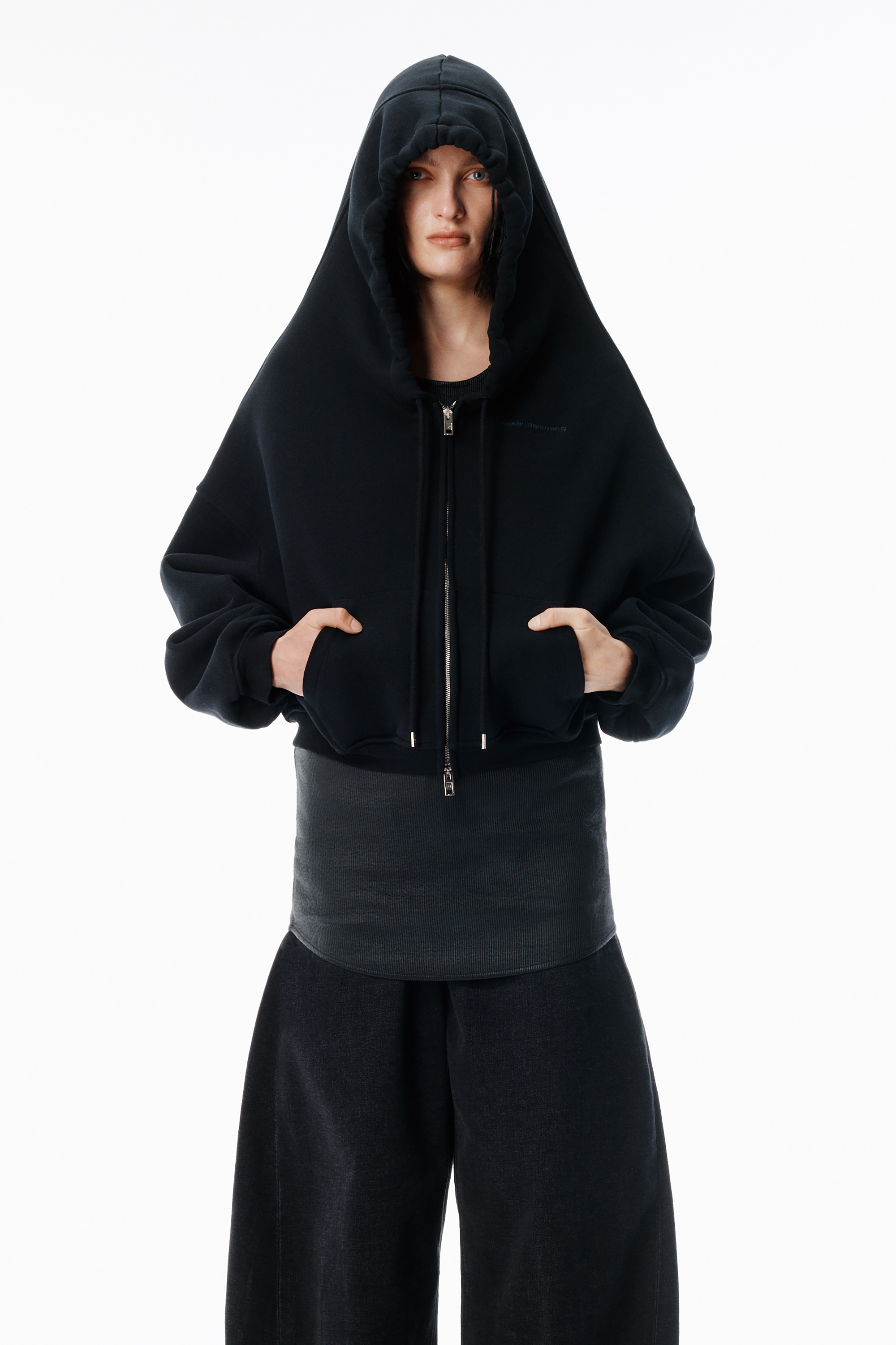 Black Veil Zip-Up Hoodie - 2