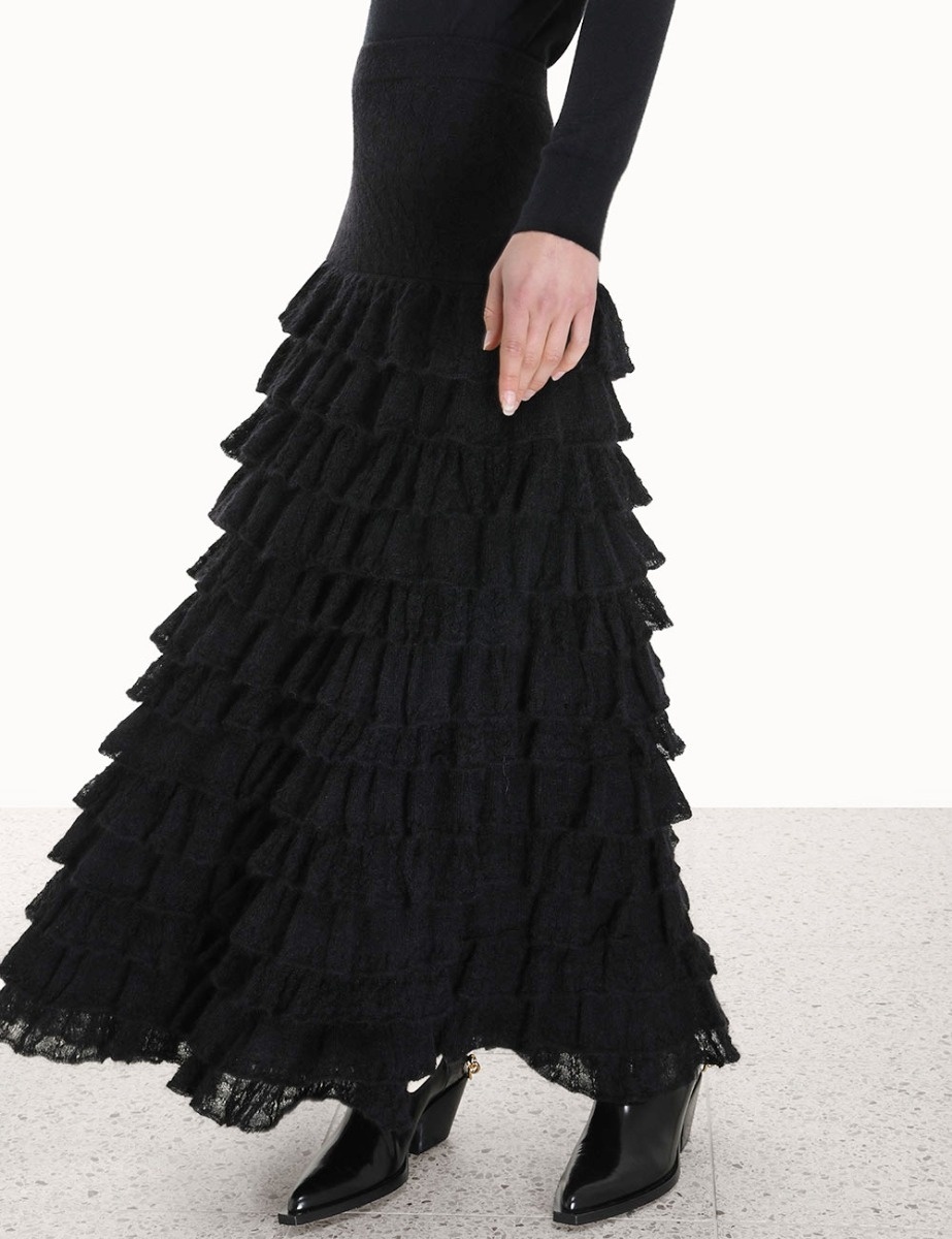 LUMINOSITY LACE FRILL SKIRT - 6