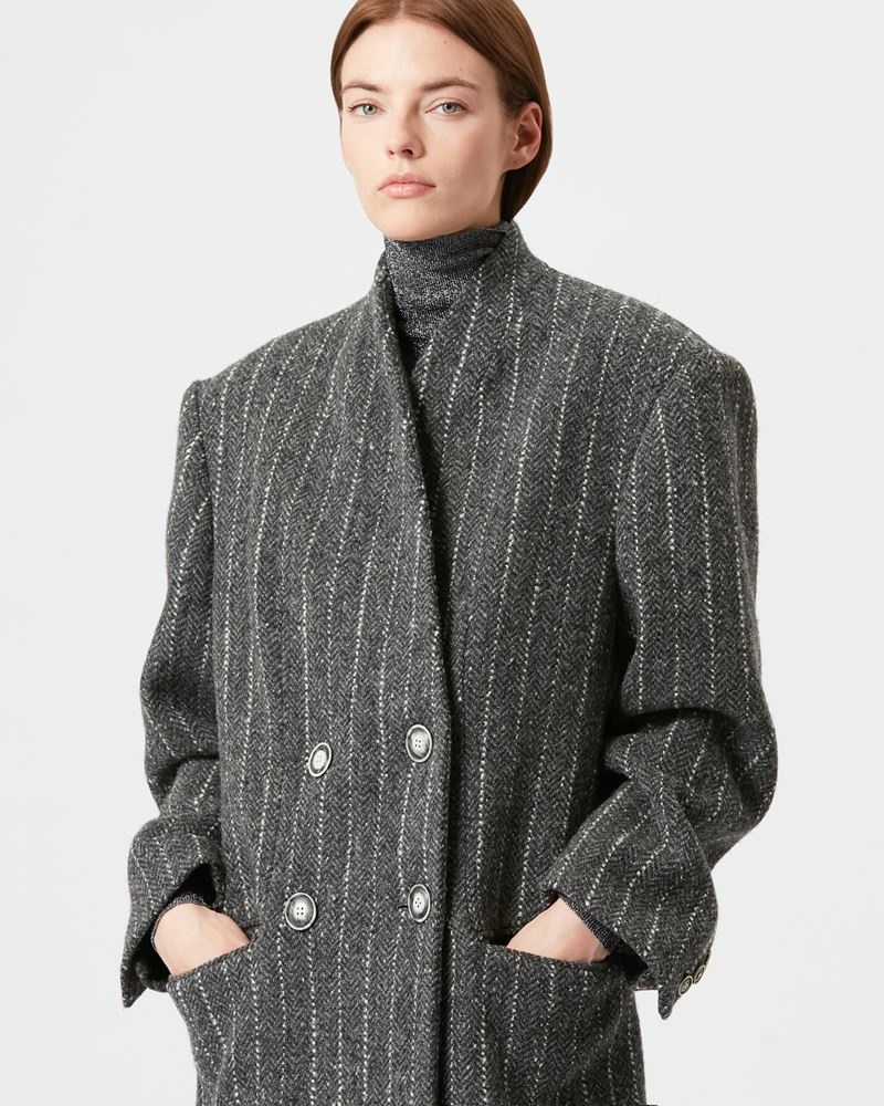 LILA WOOL DOUBLE-BREASTED COAT - 3