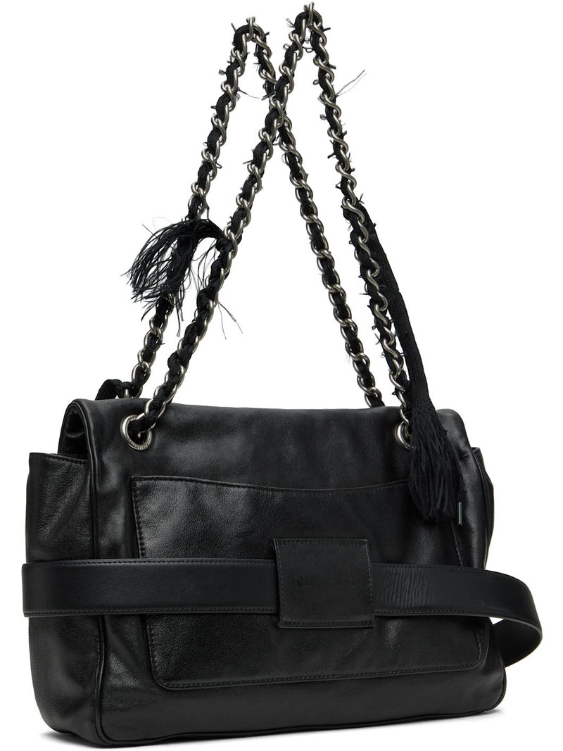 Black Modu Flap Medium Chain Bag 3