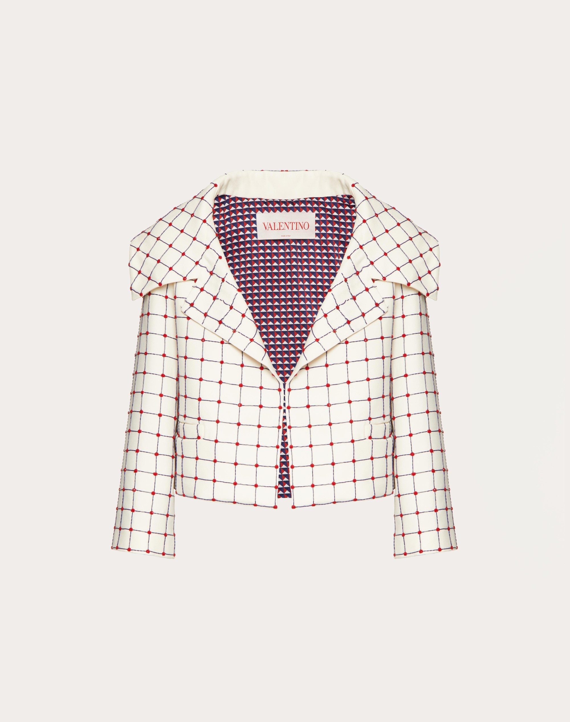 EMBROIDERED CREPE COUTURE JACKET - 1