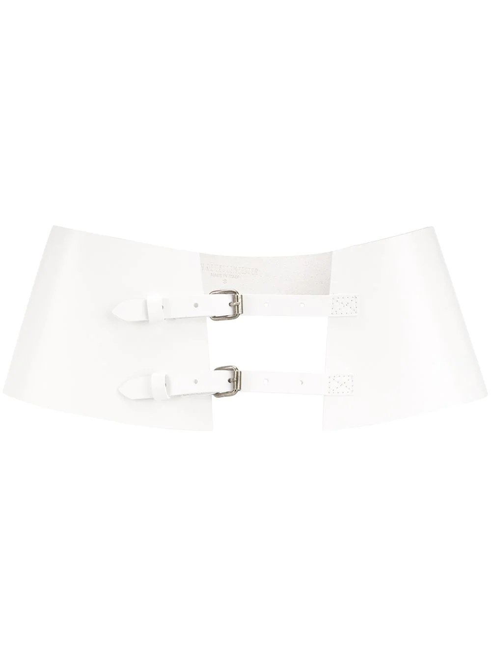 double buckled wide belt - 1