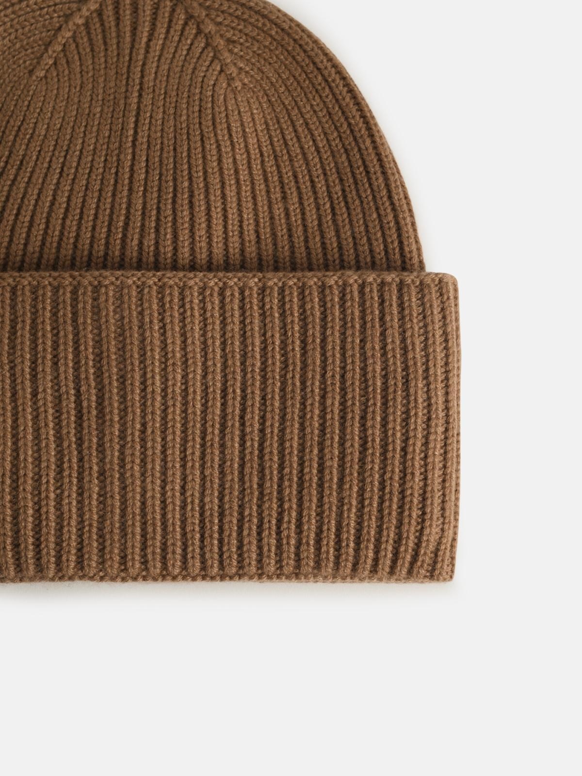 'RETINA' BEIGE CASHMERE HAT - 3