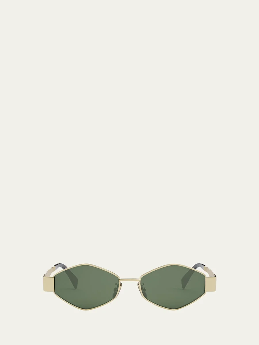 Triomphe Round Metal & Acetate Sunglasses - 1